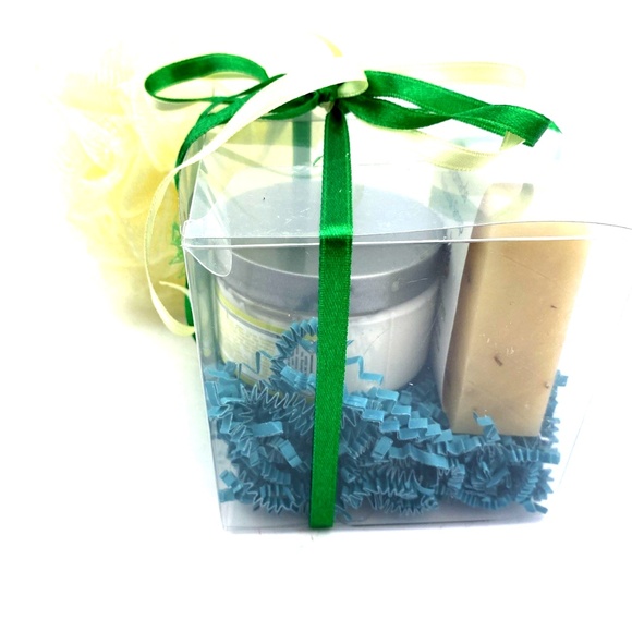 Lemongrass Soap Gift Set Christmas Holiday Package Bath Spa Lotion Bar - Picture 3 of 7